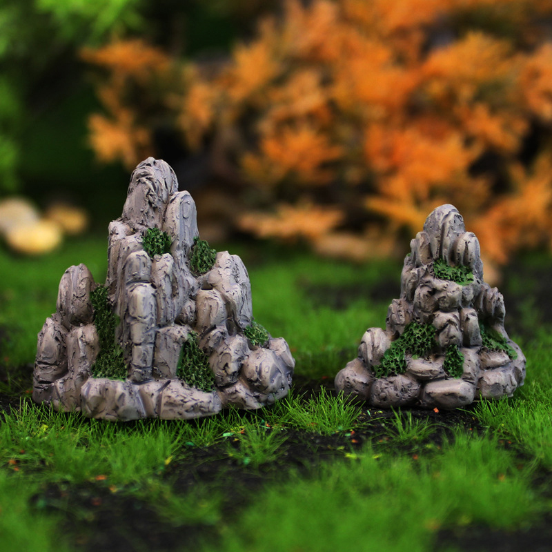 Bonsai Rock Garden - Miniatur Gunung Mini batu palsu, ornamen