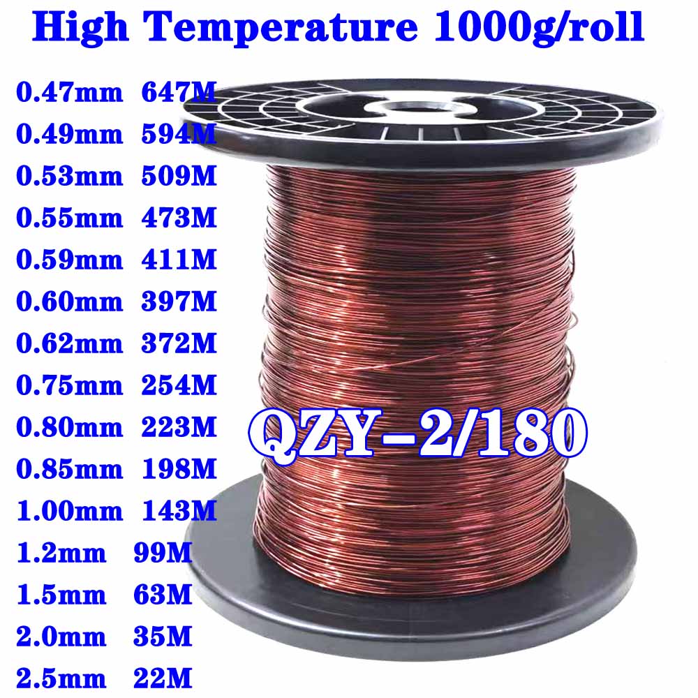 Copper Wire Roll - 1kg/gulungan Kawat Berlapis Email QZY-2/180 Grade