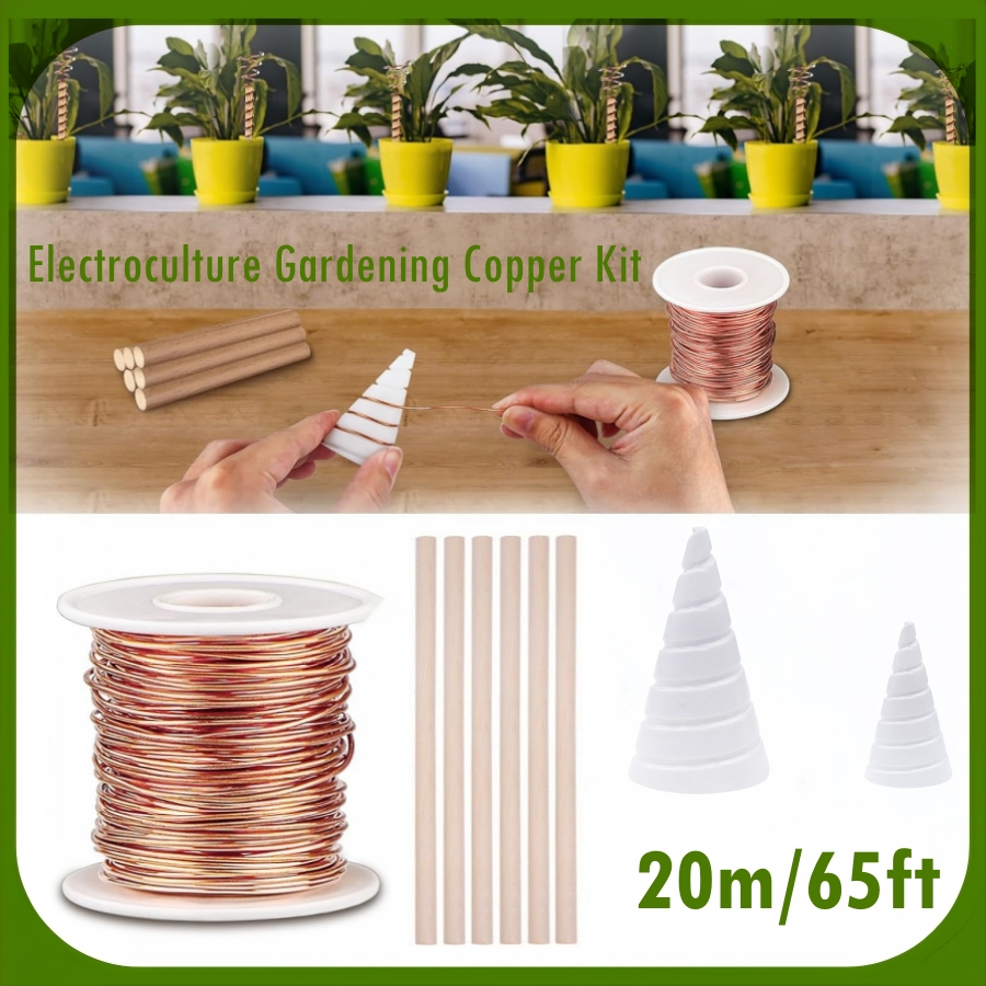 Copper Wire Roll - Kit Tembaga Berkebun Elektrokultur 20M/65 Kaki
