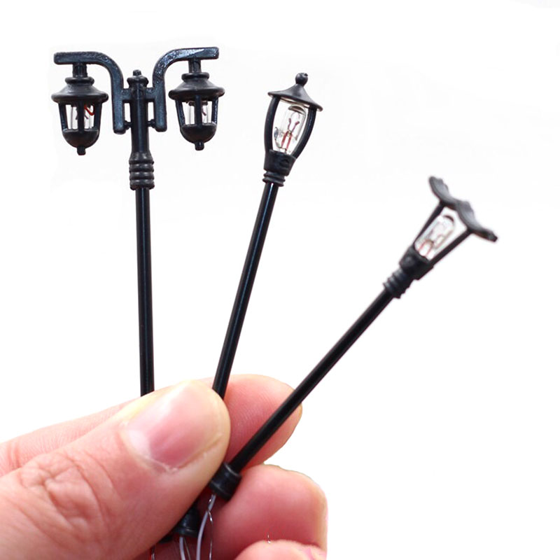 Bonsai Gardenia - 4Pcs Miniatur Lampu Jalan Mikro Lanskap