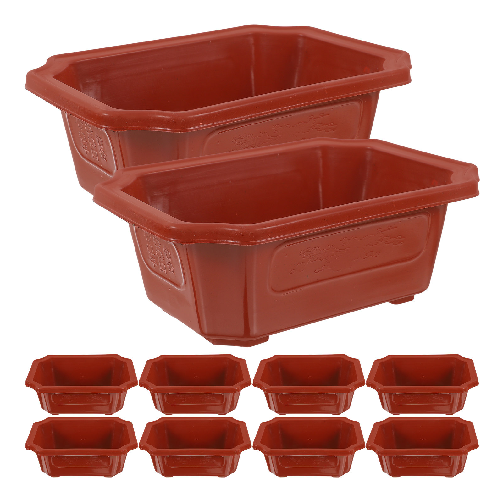 16 Buah Pot Bonsai Berbentuk P - Training Pot Ceramic ulasan dan harga