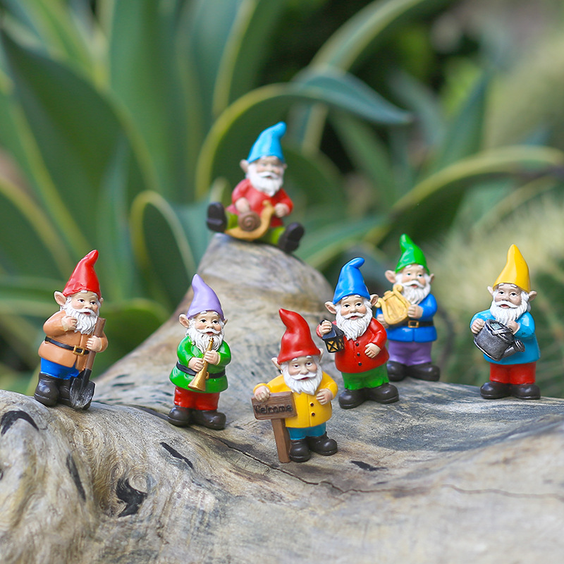 7 Buah/Set Miniatur Lucu Gnome - Bonsai Gardenia ulasan dan harga