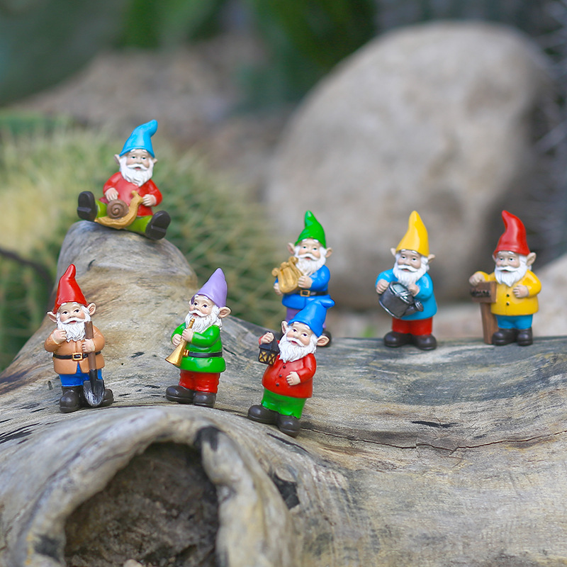 7 Buah/Set Miniatur Lucu Gnome - Bonsai Gardenia ulasan dan harga