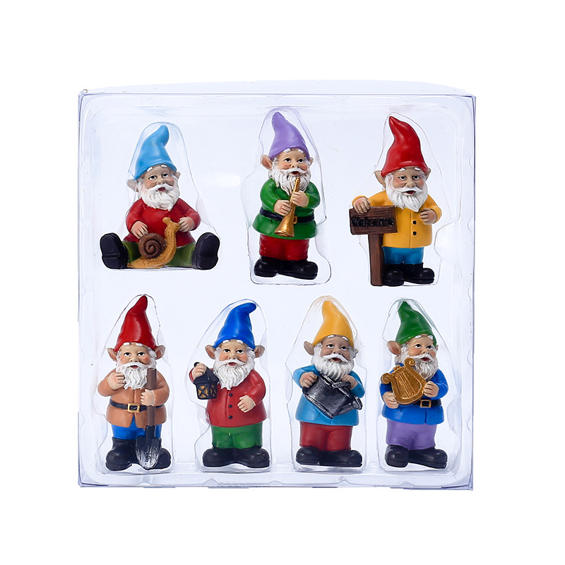 7 Buah/Set Miniatur Lucu Gnome - Bonsai Gardenia ulasan dan harga